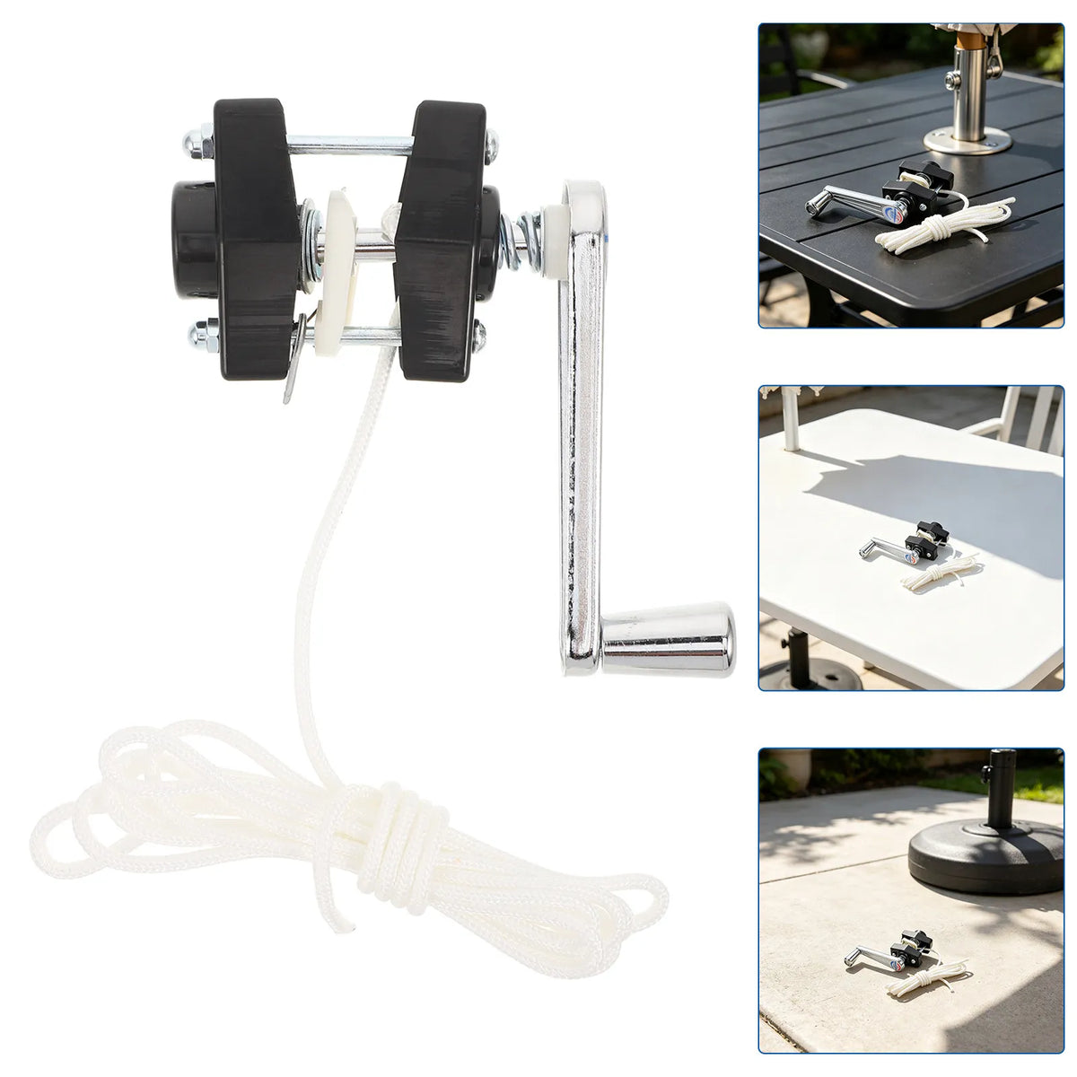 Universal Patio Umbrella Crank Handle & Rope Replacement Umbrella Crank Replacement Richie's Default Title