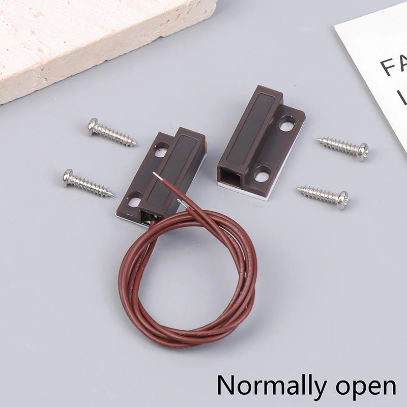 MC-38A Wired Door Window Magnetic Sensor Reed Switch NC/NO Magnetic Door Sensor Richie's A2 Normally open