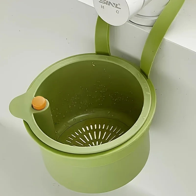 Self-Cleaning Push Sink Strainer Basket with Removable Bottom Sink Strainer Basket Richie's