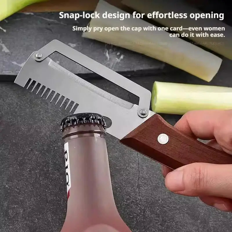 2-Pack Stainless Steel Fruit & Vegetable Peeler – Wooden Handle Vegetable Peeler Set Richie's