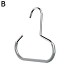 Round Hook Hangers for Hats Scarves Bags – Non-Slip Organizer Wardrobe Hook Hanger Richie's grey