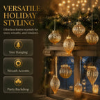Sequin Christmas Bauble Shatterproof Hollow Plastic Xmas Ornament Christmas Ornament Richie's