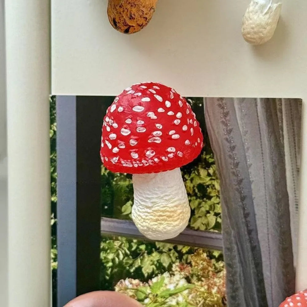3D Mushroom Fridge Magnets – Cute Resin Cartoon Home Decor Decorative Fridge Magnets Richie's G