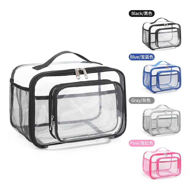 PVC Transparent Tote Bag – Waterproof Lunch & Travel Handbag Transparent Tote Bag Richie's