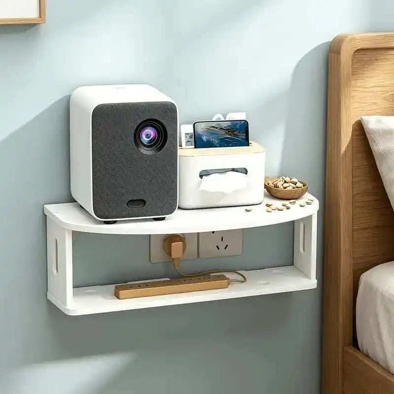 No-Drill Wall Socket Shelf – Bedside & Router Storage Rack Wall Storage Rack Richie's