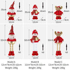 50CM Telescopic Christmas Snowman & Reindeer Plush Ornament Christmas Plush Ornament Richie's