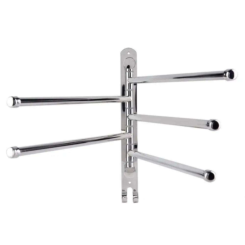 Stainless Steel Swivel Towel Rack – Wall Mounted Double Bar Swivel Towel Rack Richie's