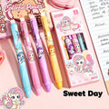 4 Erasable Gel Pens 0.5mm Cartoon Design | School Supplies Erasable Gel Pens Richie's pink