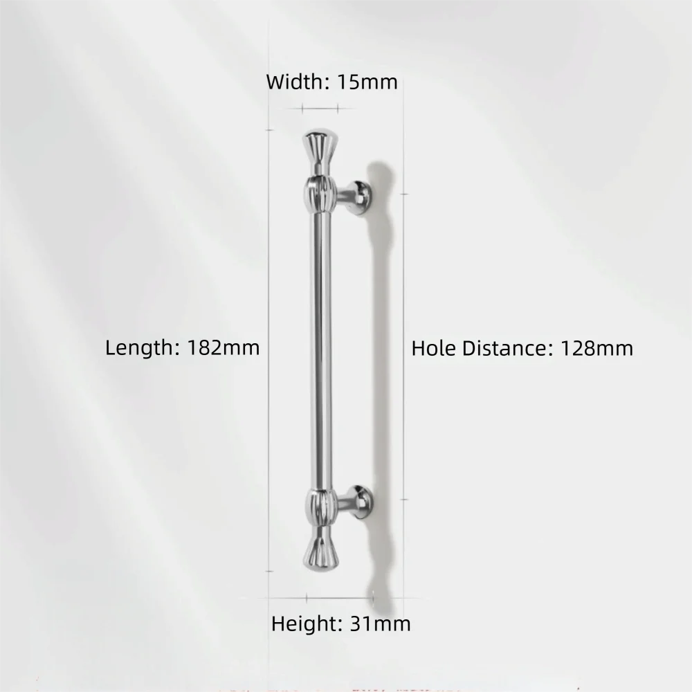 Zinc Alloy Furniture Handles – Bronze Antique Drawer Pulls Furniture Cabinet Handle Richie's Silver 182mm