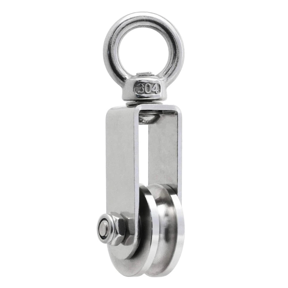 U Type Swivel Pulley 304 Stainless Steel 360° Heavy Duty Swivel Pulley Richie's