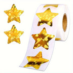 Laser Star Sticker Roll – Holographic Self-Adhesive Gift Labels Decorative Sticker Roll Richie's