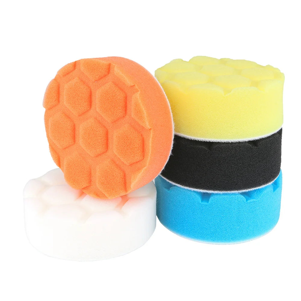 5-Pack Car Polishing Sponge Pads 3–7 Inch Buffing Wax Kit Car Polishing Pads Richie's