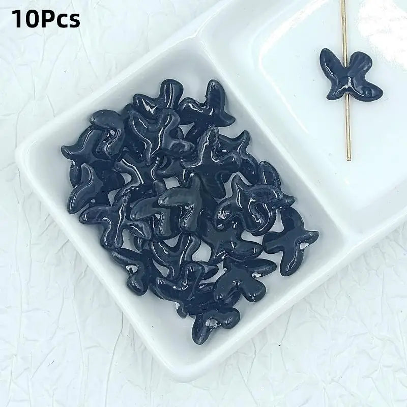 10Pcs Ceramic Peace Dove Beads DIY Jewelry Pendant Charms Jewelry Making Beads Richie's A13