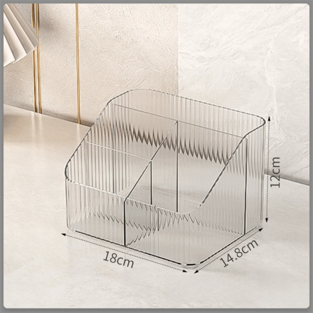 Transparent Acrylic Makeup Organizer – 3/4 Grid Storage Box Makeup Storage Organizer Richie's Transparent-4 Grids