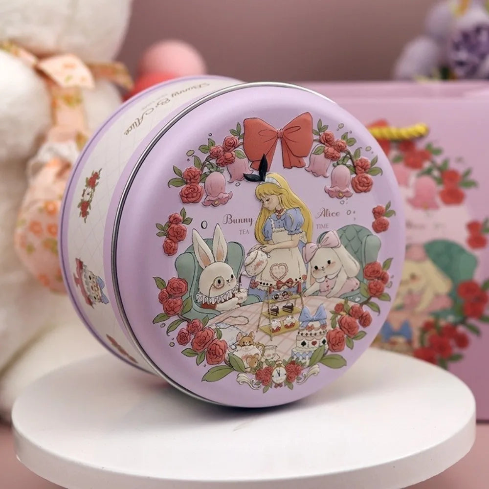 Round Cookie Tin Box | 3D Cartoon Candy Storage Can Cookie Tin Box Richie's 9 1Pc