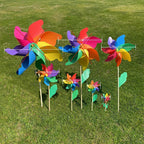 Colorful Wooden Windmill Wind Spinner Garden Ornament 14–32CM Garden Wind Spinner Richie's