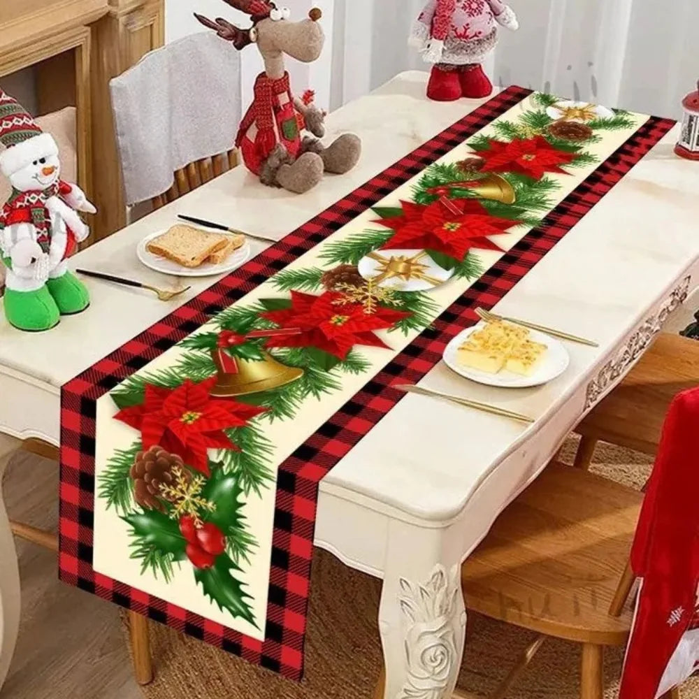 Christmas Table Runner Santa Snowman Elk Holiday Décor 120x33cm Christmas Table Runner Richie's 8