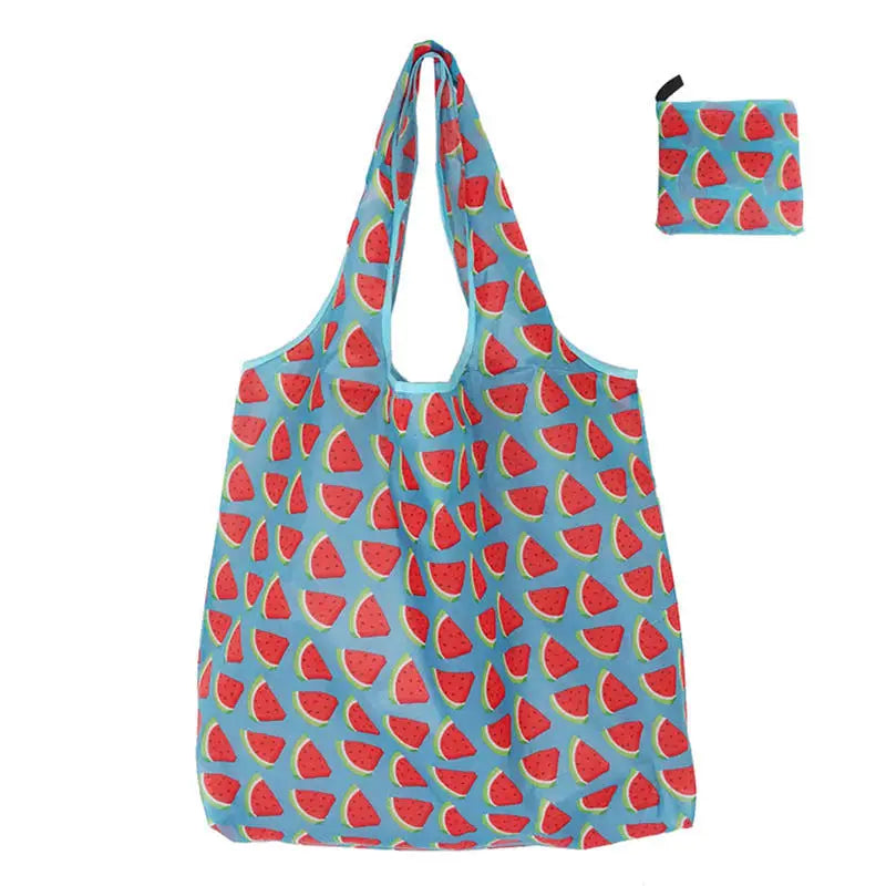 Reusable Foldable Tote Bag – Large Eco Grocery Shopping Bag Reusable Tote Bag Richie's Watermelon