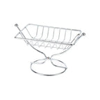 Square Rustproof Metal Soap Dish Holder – Wire Draining Rack Soap Dish Holder Richie's Silver