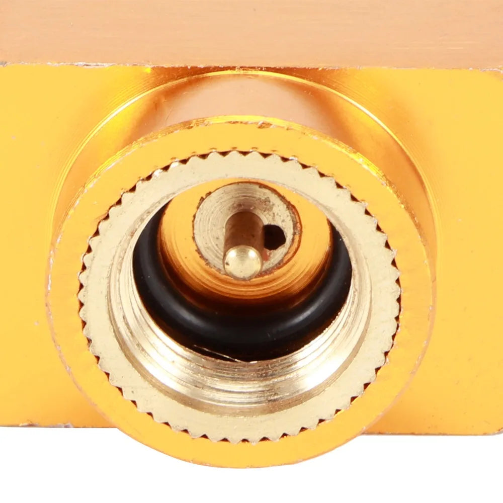 Brass Gas Refill Adapter Valve – Threaded Fuel Transfer Connector Gas Refill Adapter Richie's Default Title