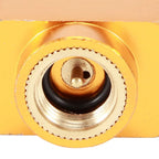 Brass Gas Refill Adapter Valve – Threaded Camping Fuel Connector Gas Refill Adapter Richie's Default Title