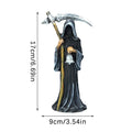 Grim Reaper Holy Death Statue – Resin Scythe Figurine Decor Decorative Figurine Richie's 1PC