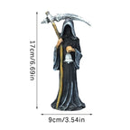 Grim Reaper Holy Death Statue – Resin Scythe Figurine Decor Decorative Figurine Richie's 1PC
