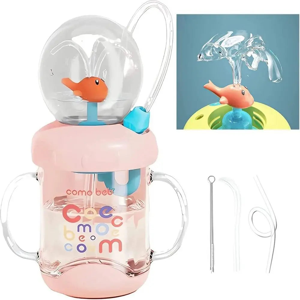 Whale Straw Cup for Kids – Leak-Proof Insulated 220ml/350ml Kids Straw Cup Richie's