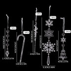 Acrylic Crystal Snowflake Ice Drop Christmas Tree Ornaments Christmas Tree Ornaments Richie's Set-3