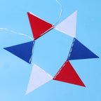 2.5m Patriotic Felt Bunting Banner Red White Blue Garland Patriotic Bunting Banner Richie's