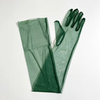 Women's Lace Tulle Long Gloves – Wedding, Prom & Party Bridal Lace Gloves Richie's green
