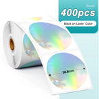Phomemo 1000pcs Round Thermal Shipping Labels Rainbow Stickers Thermal Shipping Labels Richie's