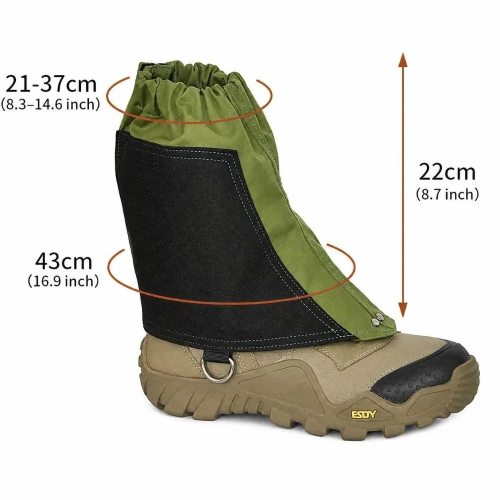 Canvas Hiking Gaiters – Water Resistant Adjustable Ankle Covers Hiking Gaiters Richie's