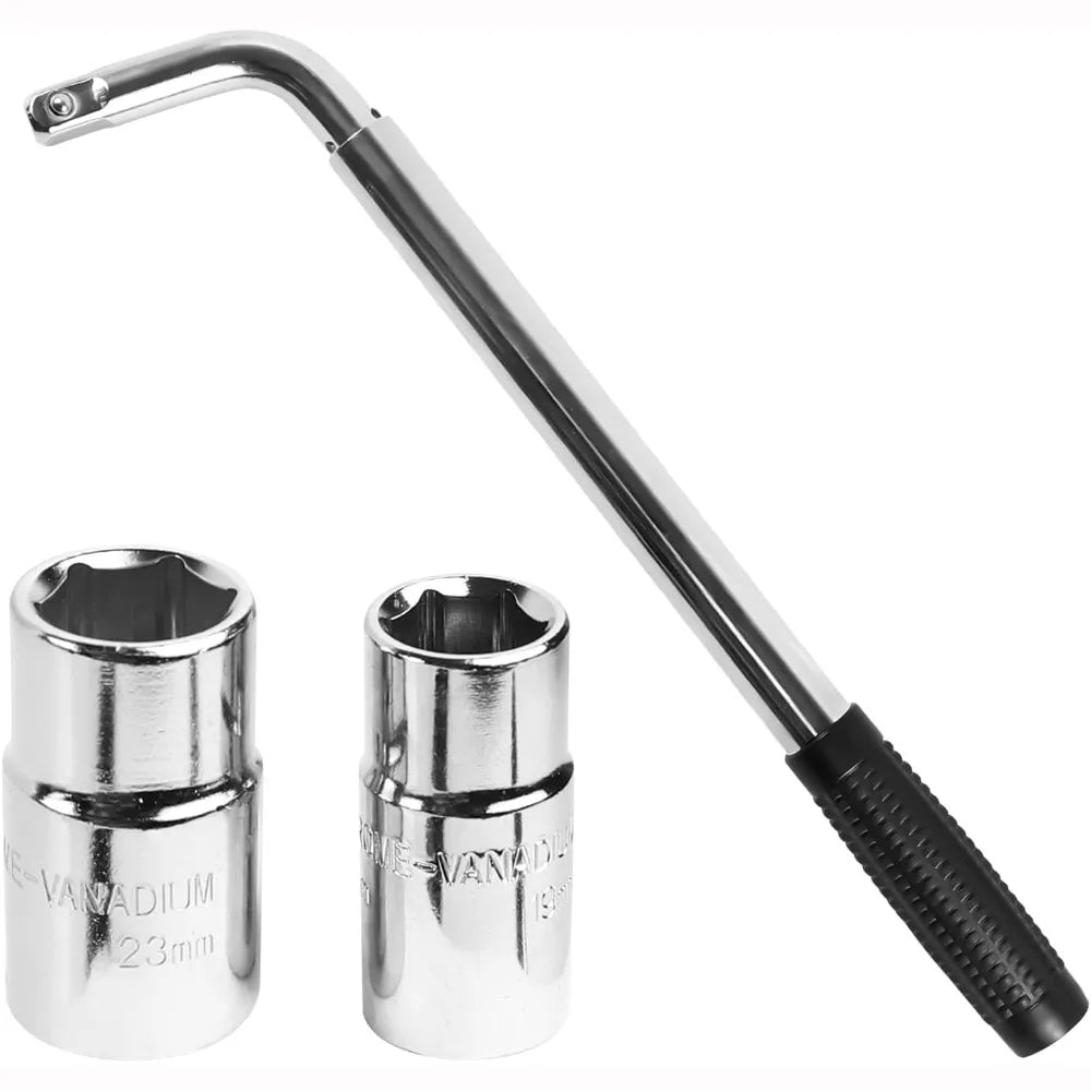 Telescoping Lug Wrench 17/19/21/23mm with Sockets | Car Wheel Telescoping Lug Wrench Richie's 01