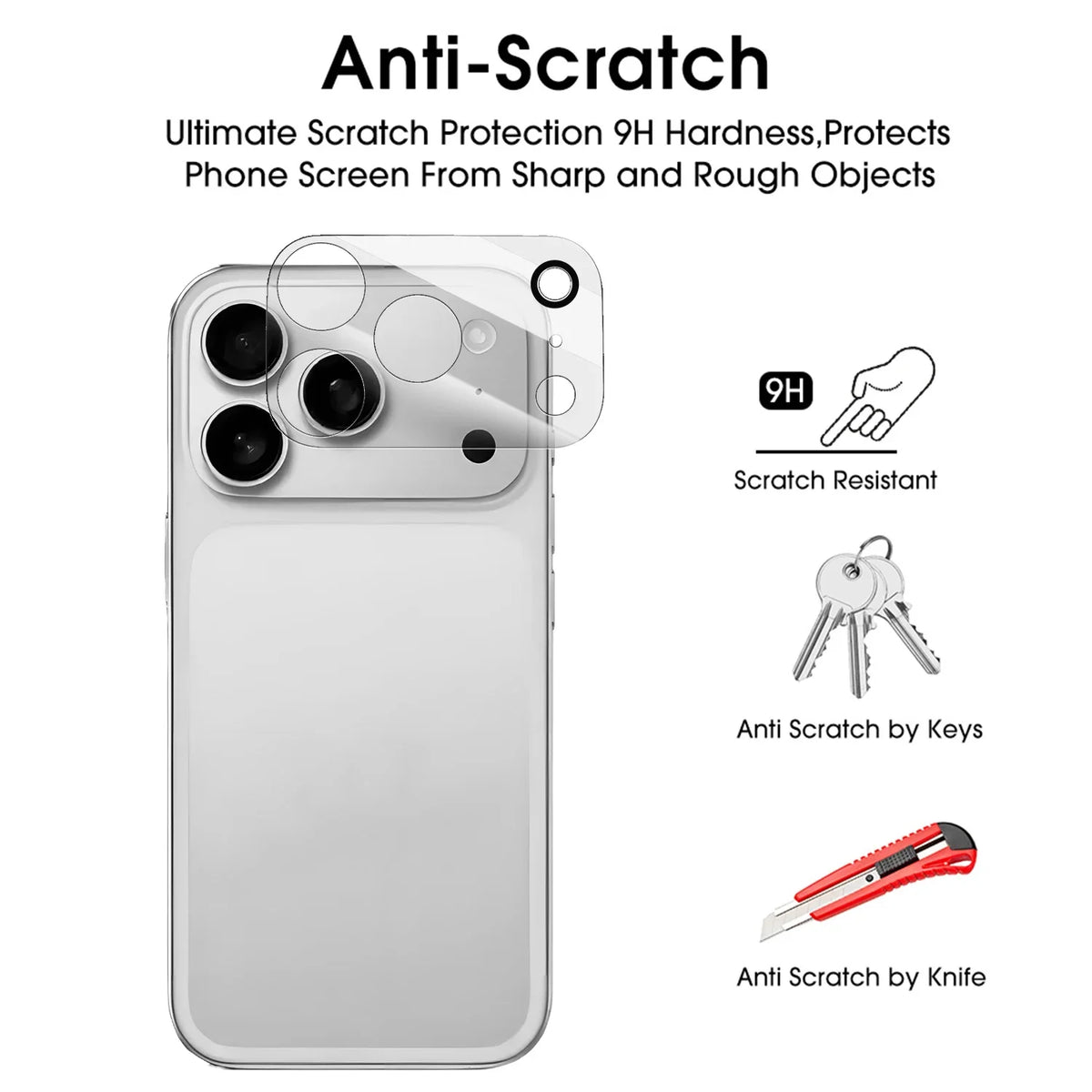 Tempered Glass Camera Lens Protector – iPhone 17 & 18 Pro Max Camera Lens Protector Richie's