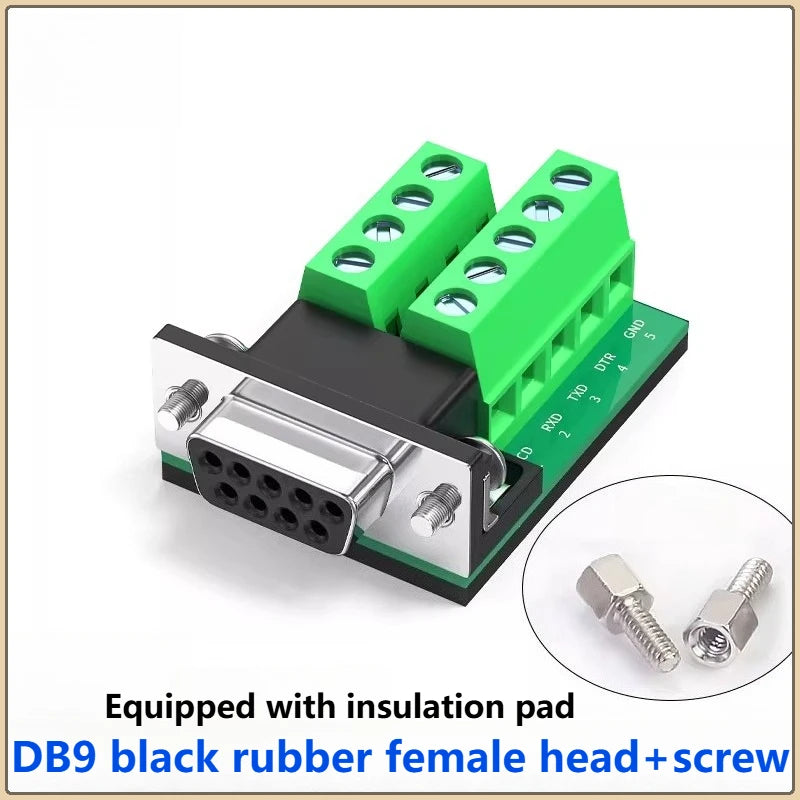 Gold Plated DB9 RS232 9-Pin Solder-Free Serial Adapter Board Serial Port Adapter Richie's M9502