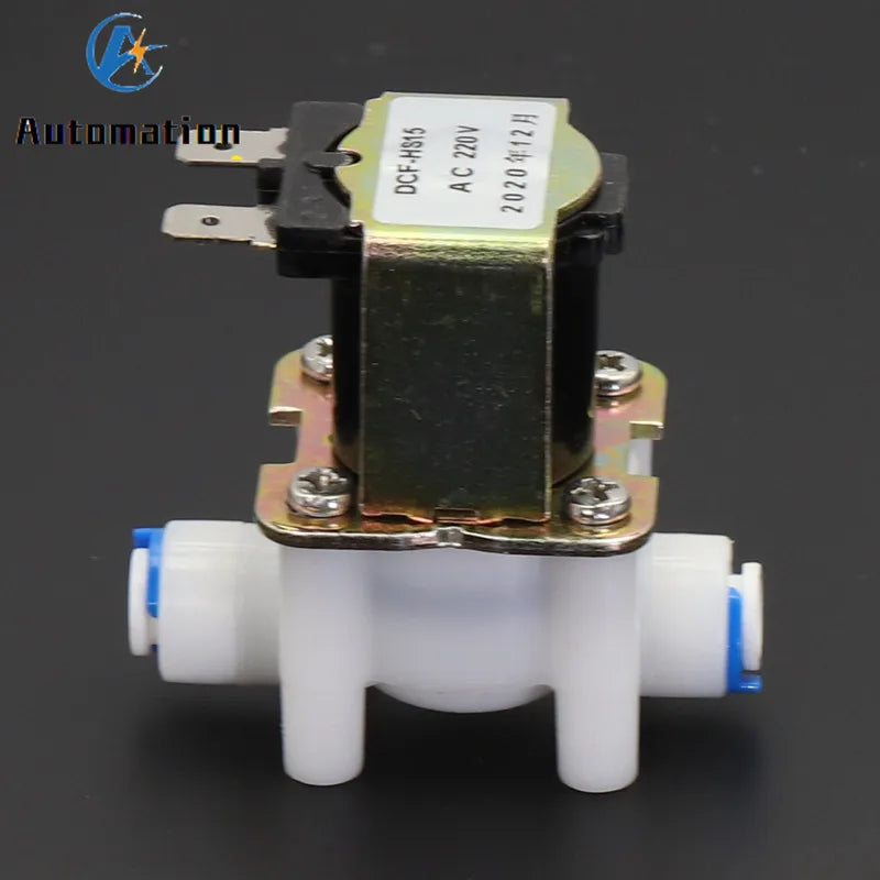 Solenoid Valve RO Water Purifier DC 12V 24V AC 220V 1/4" N/C N/O Solenoid Water Valve Richie's