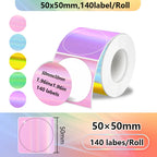 Thermal Label Paper for Phomemo M110 M200 M220 – Bekia Stickers Thermal Label Paper Richie's 50x50 laser
