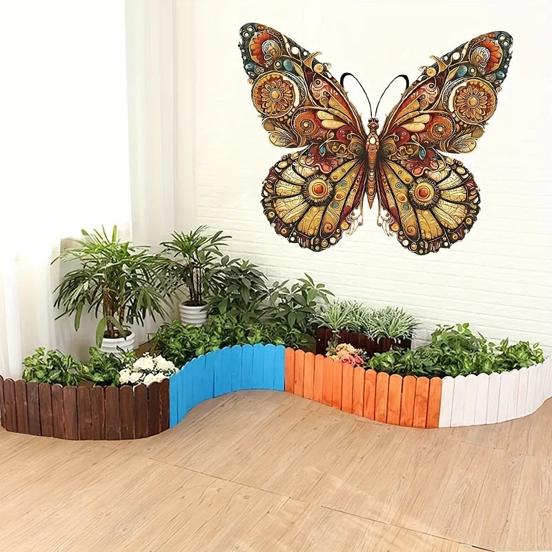 Vintage Metal Butterfly Wall Art – Colorful Indoor & Outdoor Décor Metal Wall Art Richie's