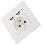 86 Type Dual USB Wall Socket – European Standard Panel Outlet USB Wall Socket Richie's