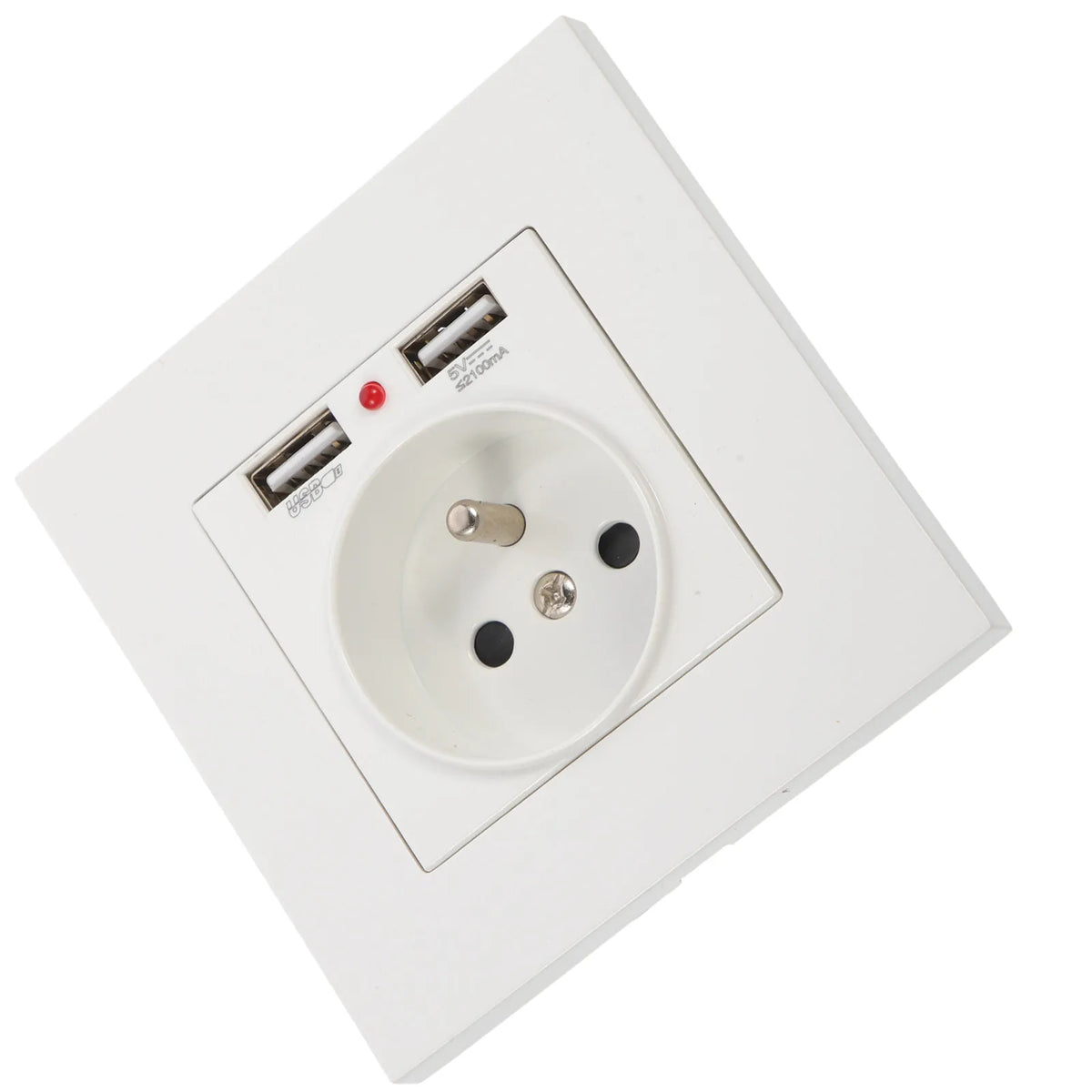 86 Type Dual USB Wall Socket – European Standard Panel Outlet USB Wall Socket Richie's