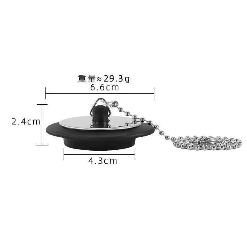 Stainless Steel Sink Stopper with Chain – Leak-Proof Drain Sink Drain Stopper Richie's F