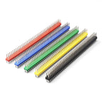10PCS Color Gilded Pin Headers 2.54mm Single & Double Row Set PCB Pin Headers Richie's