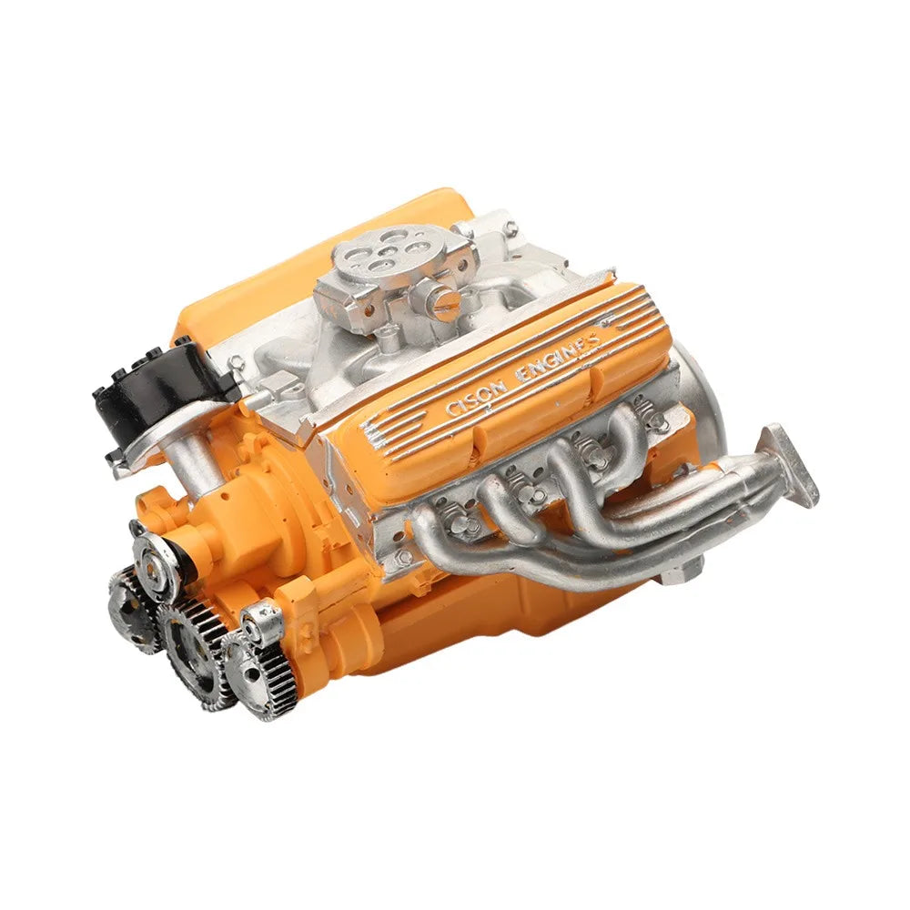 Resin V8 Car Engine Model DIY Kit – Adult Collector Gift Engine Model Kit Richie's Yellow