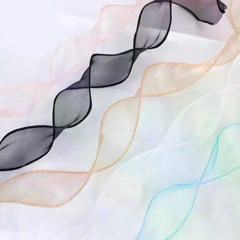 10 Yards Organza Wavy Edge Ribbon 4cm – Bouquet & Gift Wrap Craft Ribbon Richie's