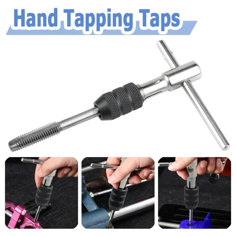 6-Piece T-Handle Tap Wrench Set – Metric Taps M3 M4 M5 M6 M8 Tap Wrench Set Richie's