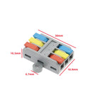 2/3/4/5 Pin Push-In Lever Wire Connector Terminal Block CE Wire Connector Terminal Richie's LT-3 ER 30pcs