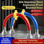 304 Stainless Steel Flexible Shower Hose Anti-Scald G1/2" 20–500cm Flexible Shower Hose Richie's