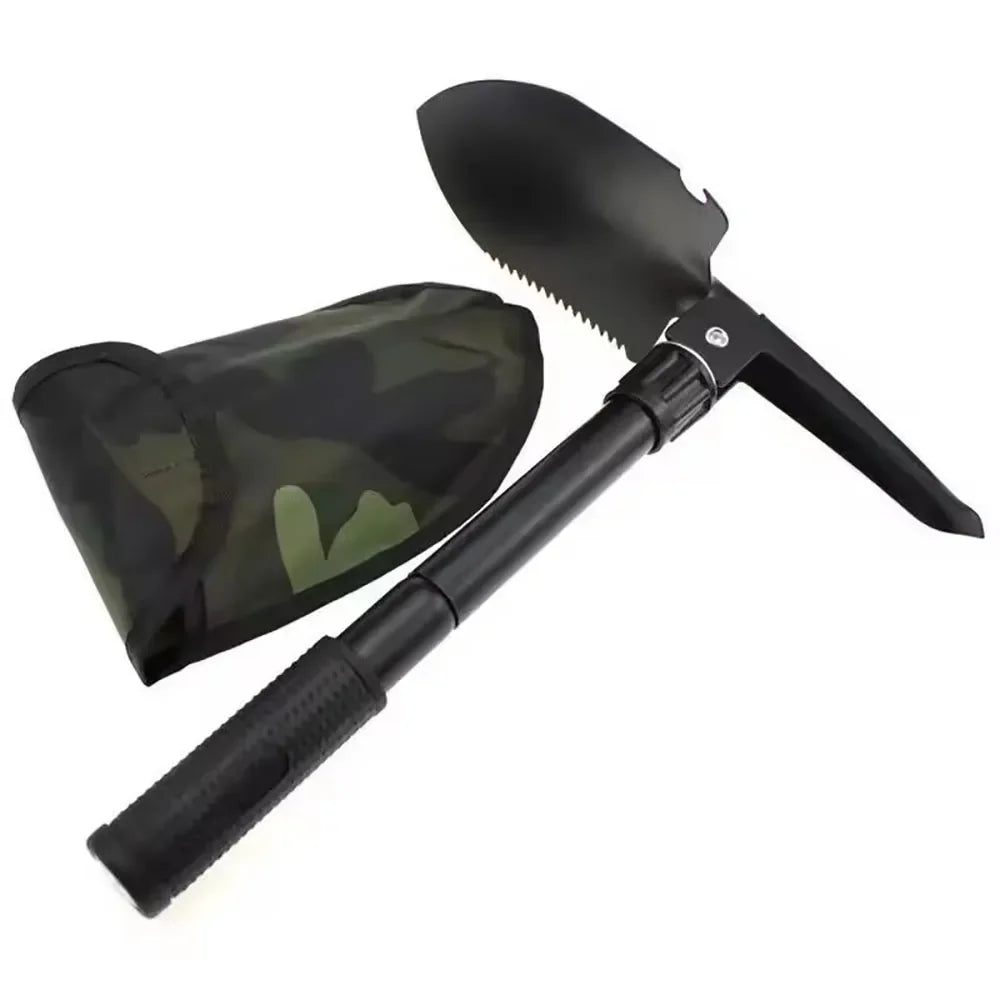 Folding Military Shovel & Pickaxe – Multifunctional Camp Tool Folding Camp Shovel Richie's