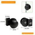 No-Drill Stainless Steel Glass Cabinet Door Pull Handle Cabinet Door Handle Richie's Black